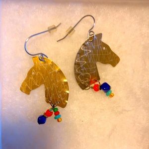 From the Calgary Stampede—Unique horse earrings!